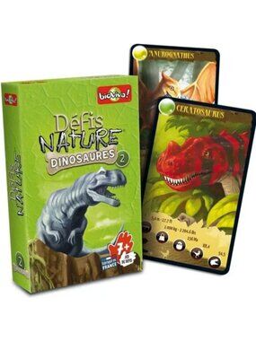 Bioviva Défis Nature - Dinosaures-2-French Card Game New Sealed Ages 7+